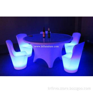 Lightweight Glow Chair ,  Waterproof CE  Glowing chair sets